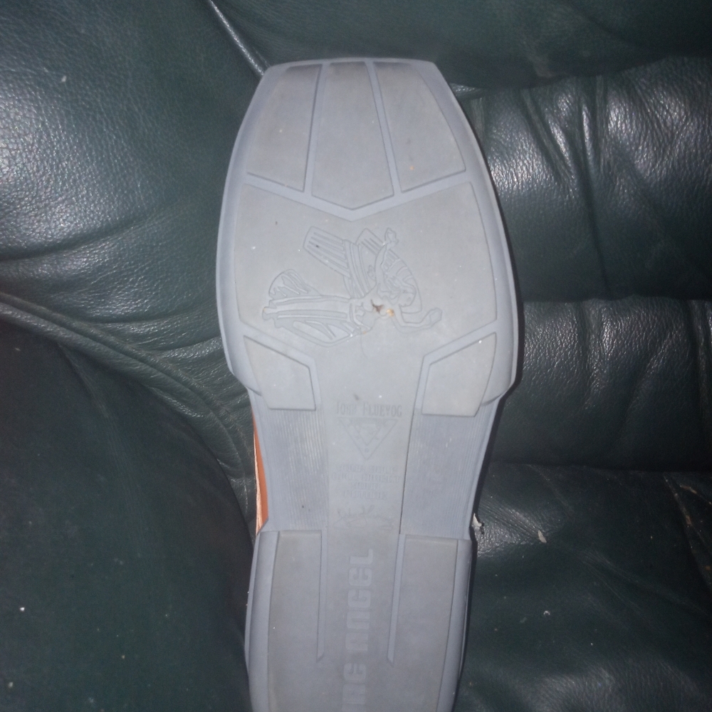 JOHN FLUEVOG Future Angel Orange & White Sneakers Modern Design NEW - Picture 9 of 10